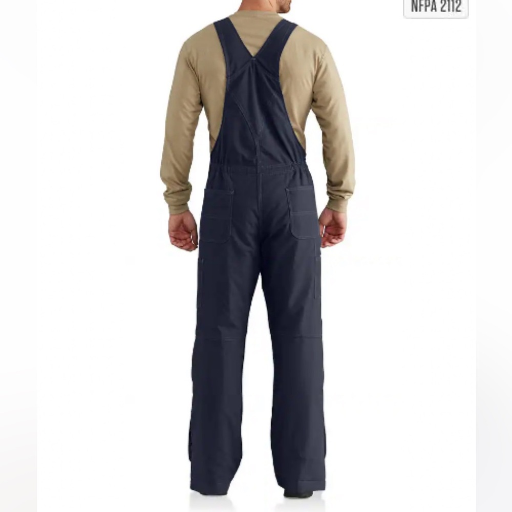 NWT Carhartt Flame Resistant Duck Bib Quilt Lined Overalls (CAT4) | Size 34x32 - Picture 2 of 5